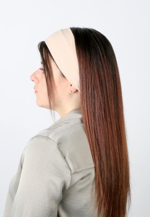 Actual product image Trisa Fashion hairband light blue, beige, orange 3 pcs.