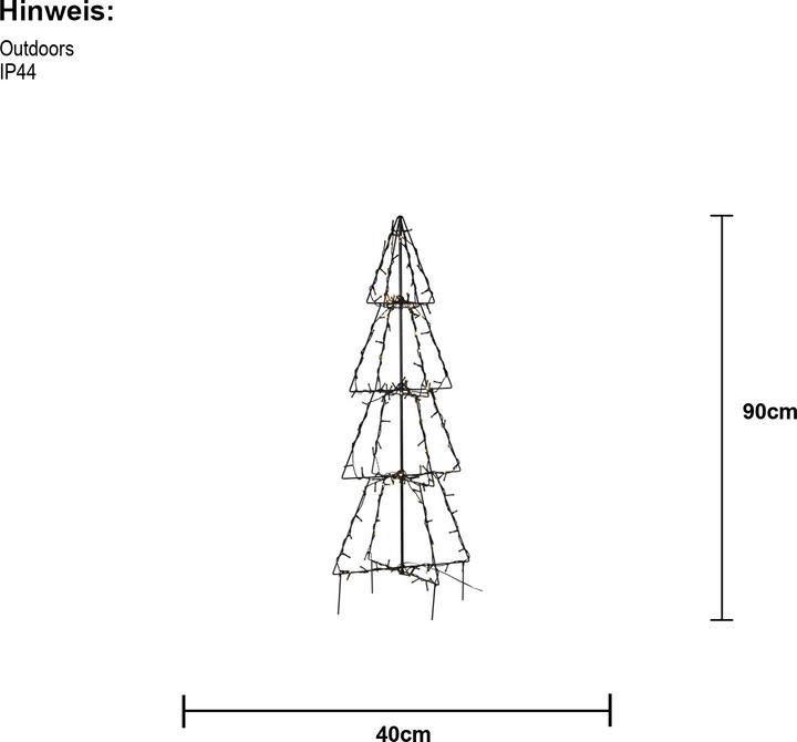 Produktbild Star Trading LED Weihnachtsbaum 90 cm Foldy