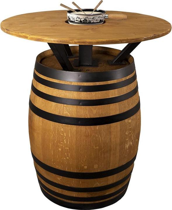 Produktbild Bodega Stehtisch Barfass aus Eiche und Fonduerechaud "Alpage"