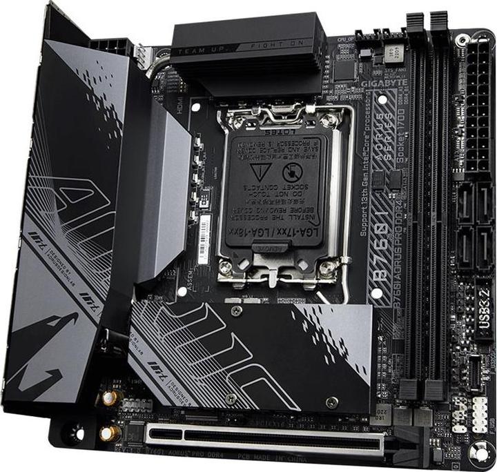 Produktbild Gigabyte B760I Aorus Pro (LGA 1700, Intel B760 Express, Mini-ITX)