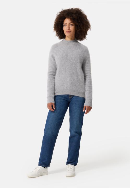 Produktbild Cash-Mere Brushed Kaschmir Pullover mit kurzem Stehkragen (XS)