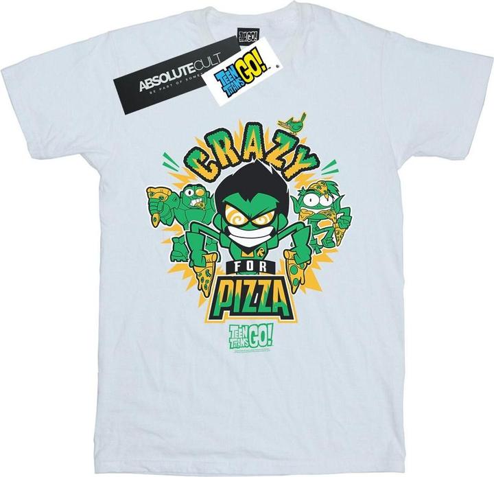 Teen Titans Go Crazy For Pizza TShirt Jungen (140, 146)