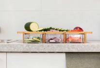 Actual product image Kinvara Serving tray with 3 compartments - Bamboo