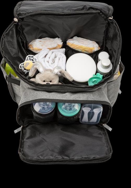 Actual product image Nuvita MOOVO Diaper Backpack Melange Black