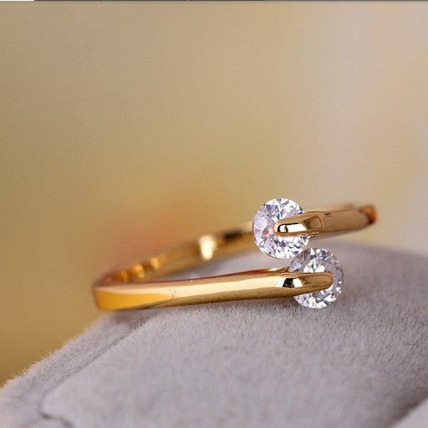 Hermex Gold Ring RGP mit Zirkonia - Gold Gr. 60 (60)