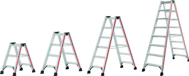 Produktbild Hymer-Leitern Stufenstehleiter beidseitig 2x4 (Stehleiter, 103 cm)