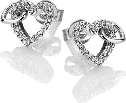 Actual product image Hot Diamonds Gorgeous earrings with genuine diamond Flora DE605