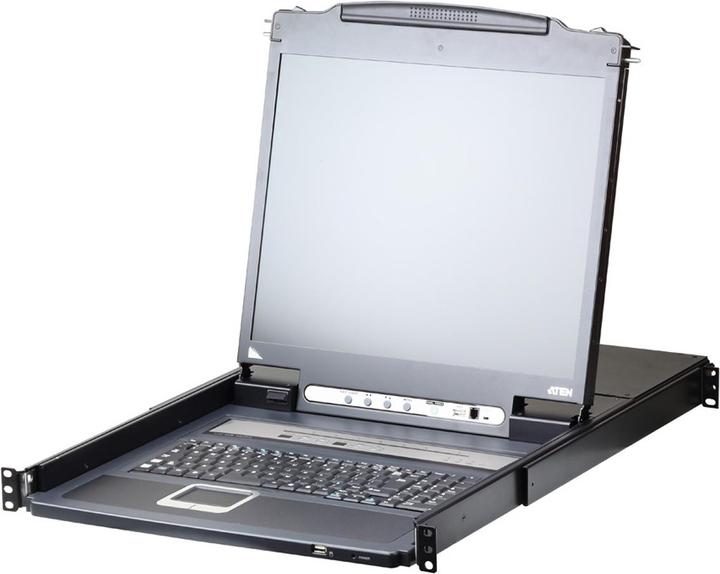 Actual product image Aten CL5708IM CH KVM over IP Switch 8-Port 17"-LCD (PS/2-USB VGA) CH-Layout