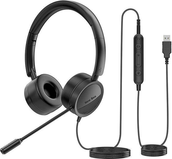 NewBee New Bee NB-H360 casque filaire avec microphone (noir) (Filaire)