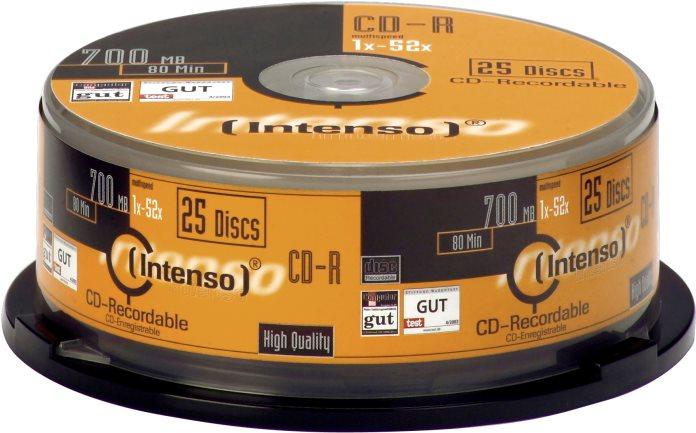 Actual product image Intenso CD-R 80min/700MB (25 x)