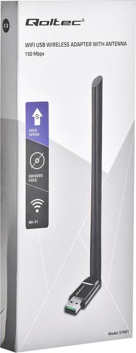 Actual product image Qoltec 57001 Network card WLAN (USB)