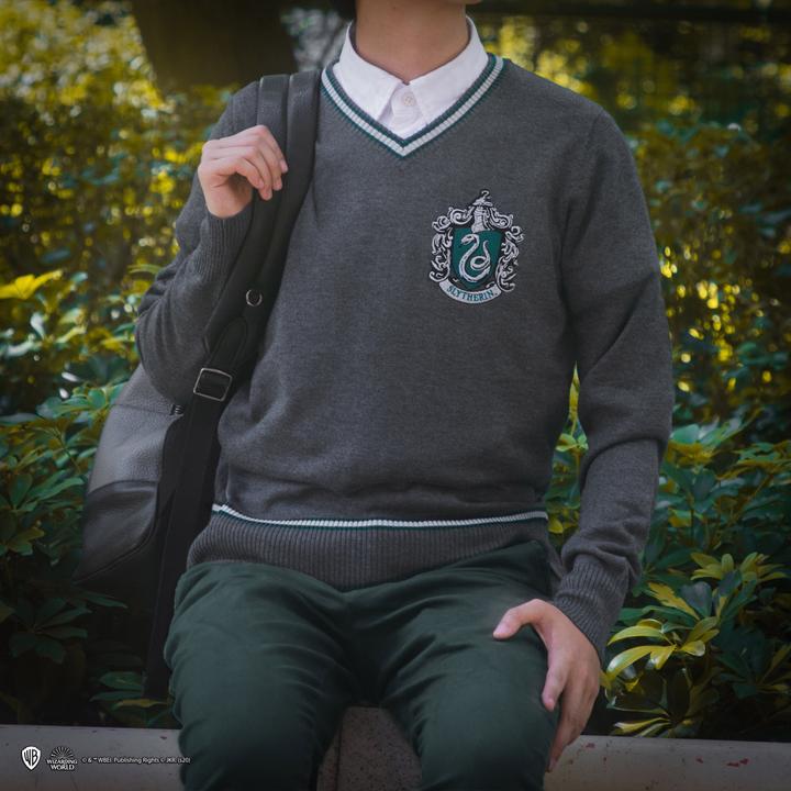 Image du produit Cinereplicas Harry Potter - Serpentard - Pull gris tricoté - Petite taille (S)