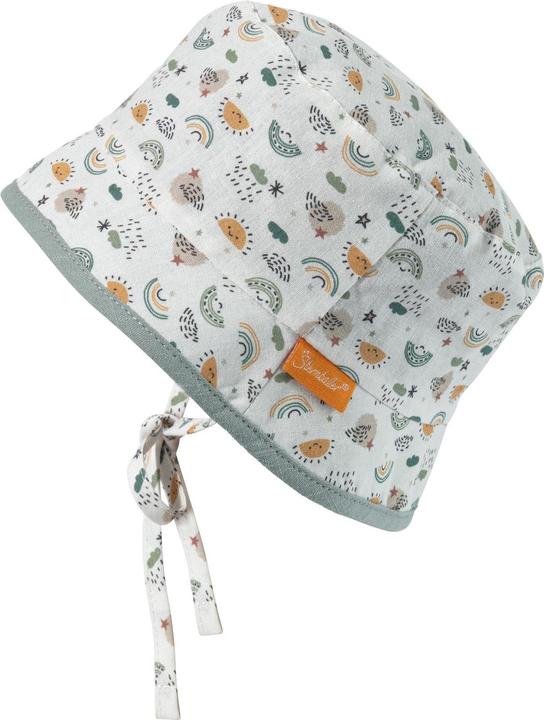 Actual product image Sterntaler Sun hat with neck protection rainbow stone green size 47 (47)
