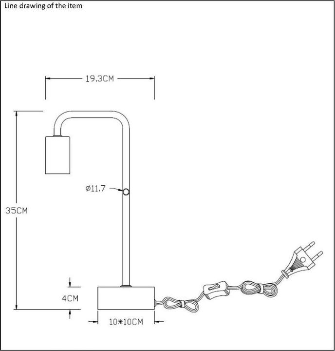 Actual product image Lucide Lorin (E27)