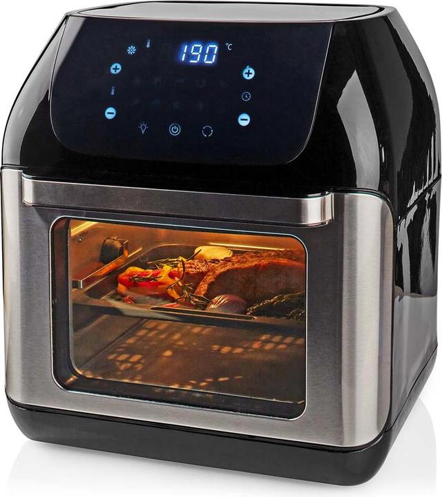 Actual product image Nedis Hot Air Fryer 12 l Timer: 60 min Digital Black (EU plug)
