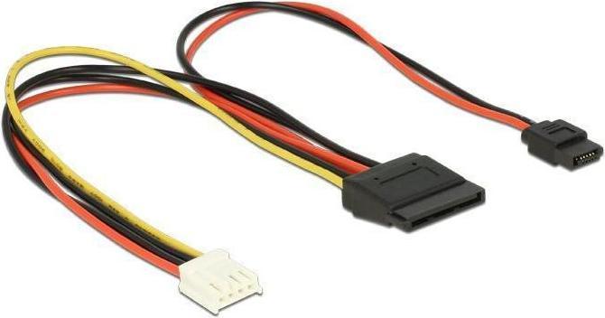 Actual product image Delock Power supply internal power supply, 4-pin (R) to SATA power, slimline SATA power (R)