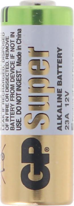Actual product image GP Batteries GP23A 12 Volt Super High Voltage Alkaline Batterie 23Ae, A23, VA23GA, MS21, MN21, 8LR932 (38 mAh)