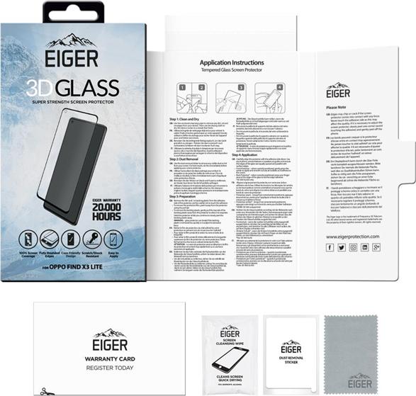 Image du produit Eiger Mountain Glass Clear Edge (1 pièce(s), Oppo Find X3 Lite)