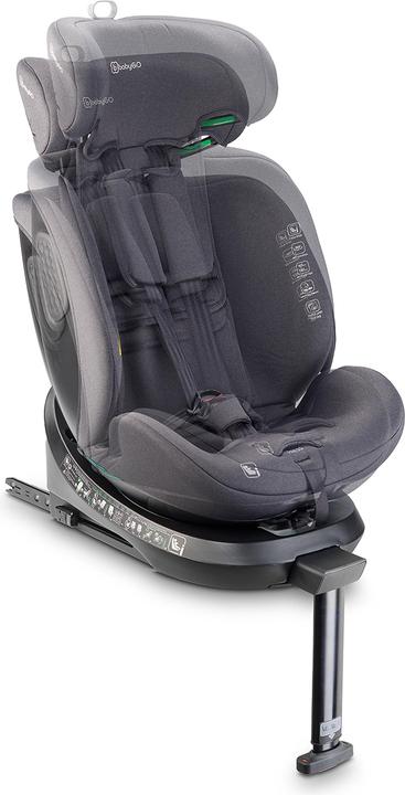 Produktbild BabyGo Kindersitz Move 360 Grey (Reboarder, ECE R129/i-Size Norm)
