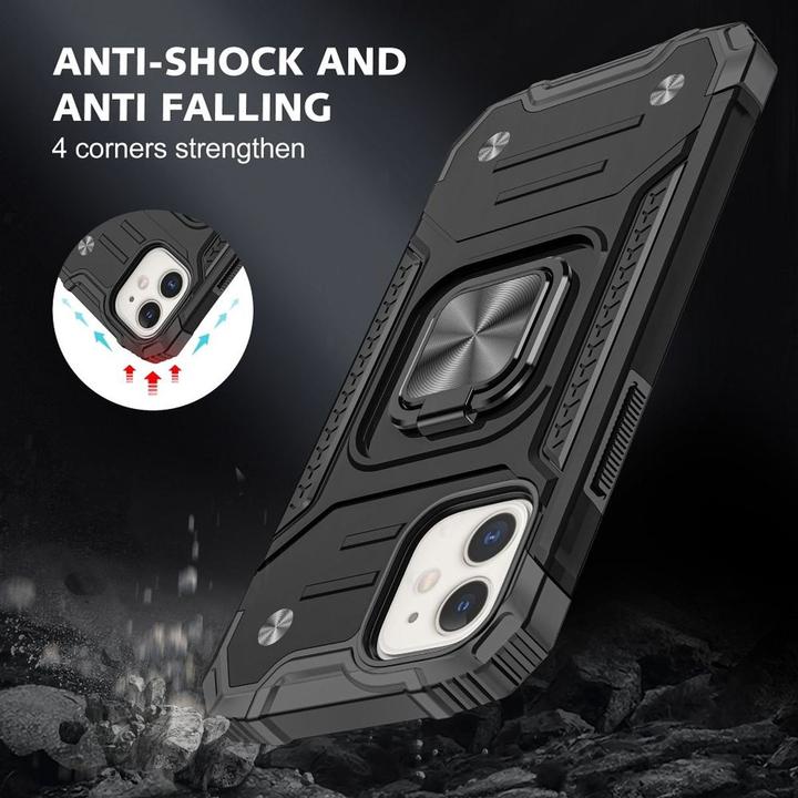 Actual product image König Design Case Mobile Protection for Apple iPhone 12 13 14 Pro Max Outdoor Case Cover Bumper (Apple iPhone 12, Realme 12 Pro+)