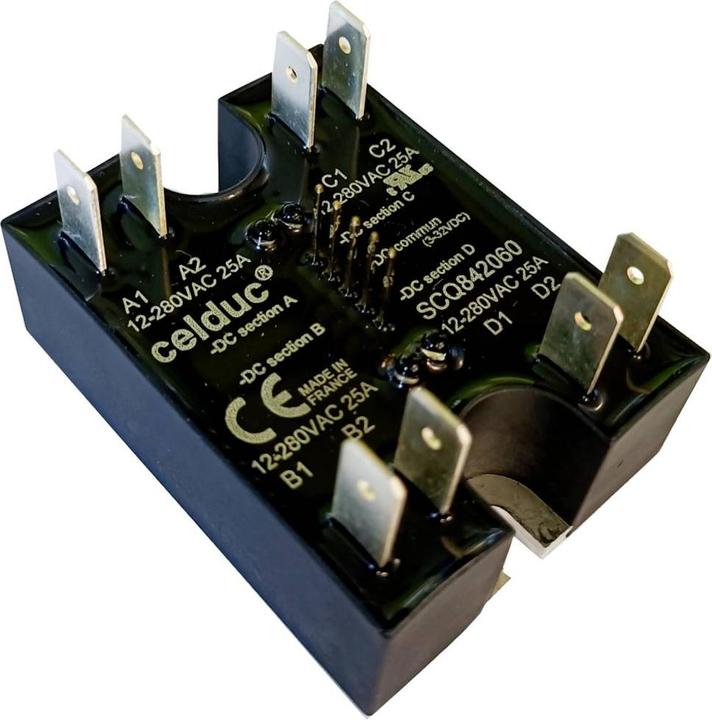 Actual product image Celduc Solid state relay SCQ842060 20 A Switching voltage (max.): 280 V/AC 1 pc.
