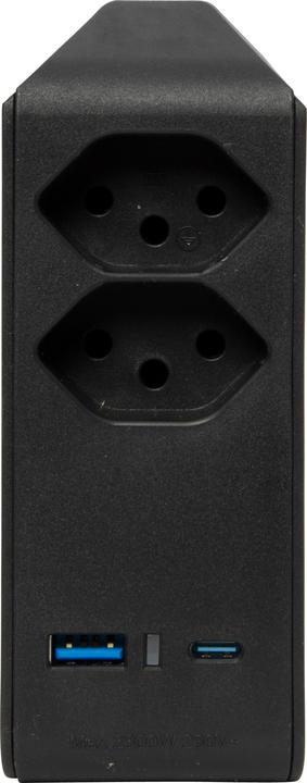 Immagine prodotto Brennenstuhl spina di derivazione cleverLINE 2 volte nera con 1 connessione USB tipo-A e 1 connessione USB (Tipo 13, USB-A, USB-C, 2 x)