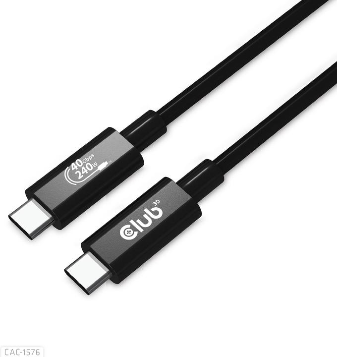 Produktbild Club 3D USB Typ C – USB Typ C (1 m, USB 4.0)