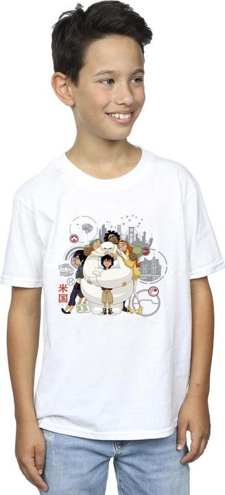 Immagine prodotto Disney Big Hero 6 Baymax Group Hug Maglietta Ragazzi (128)