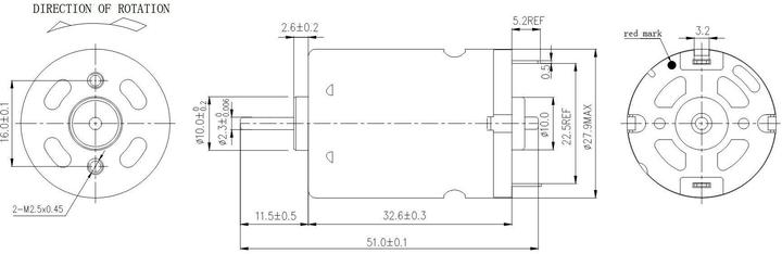 Immagine prodotto Velleman Motore Dc 12Vdc 180Ma 11500Rpm (6-14Vcc)