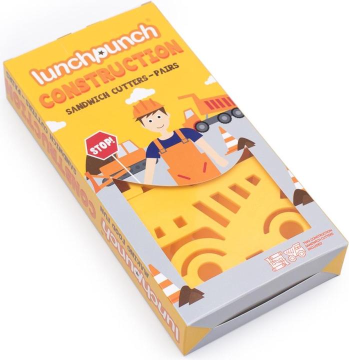 Image du produit Lunch Punch Emporte-pièces Sandwich Véhicules de chantier (lot de 2)
