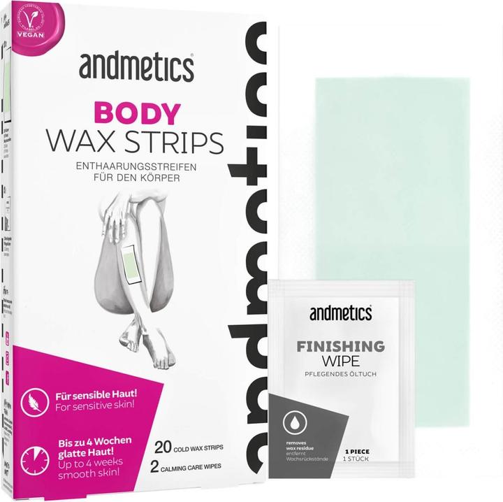 Image du produit Andmetics Bandes de cire pour le corps (20 x)