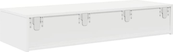 Actual product image VidaXL Wall shelf with drawers white 100x36x19 cm wood-based material