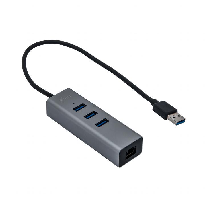 Actual product image i-tec U3METALG3HUB (USB-A, 3 Ports)