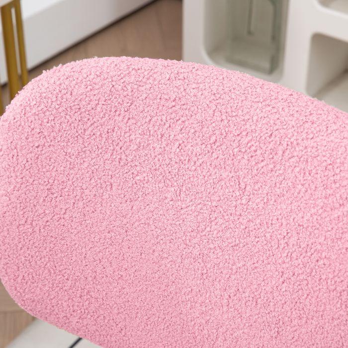 Produktbild Swisshandel24 Bürostuhl, ergonomisch, ohne Armlehne, Samt, Rosa