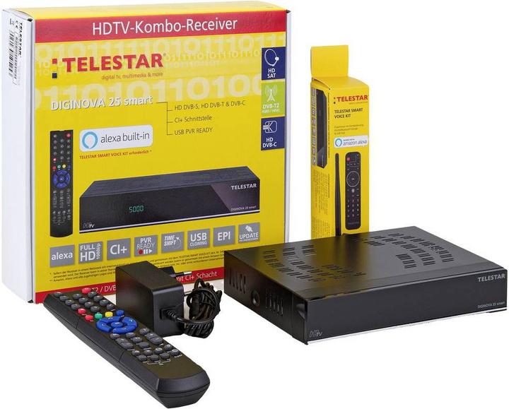 Actual product image Telestar DVB-S & DVB-C combo receiver (DVB-C, DVB-S, DVB-S2, DVB-T2, CI+ slot)