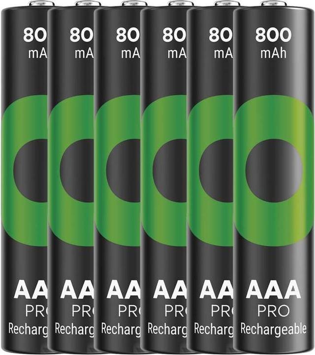 Actual product image GP Batteries GP Nab??jec?? bat. ReCyko Pro AAA (HR03) - 6ks (6 pcs., AAA, 800 mAh)