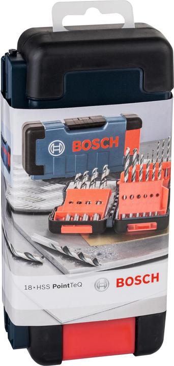 Produktbild Bosch Professional Zubehör HSS-Spiralbohrer-Set, PointTeQ, 18-tlg., ToughBox, 1–10 mm (1 mm, 1.5 mm, 3.5 mm, 4 mm, 4.5 mm, 7 mm, 8 mm, 9 mm, 2 mm, 2.5 mm, 3 mm, 10 mm, 5 mm, 5.5 mm, 6 mm)