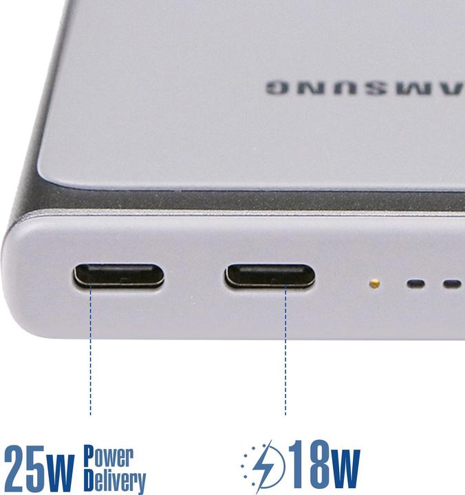 Actual product image Samsung Inductive Powerbank EB-U3300 (10000 mAh, 25 W, 37 Wh)