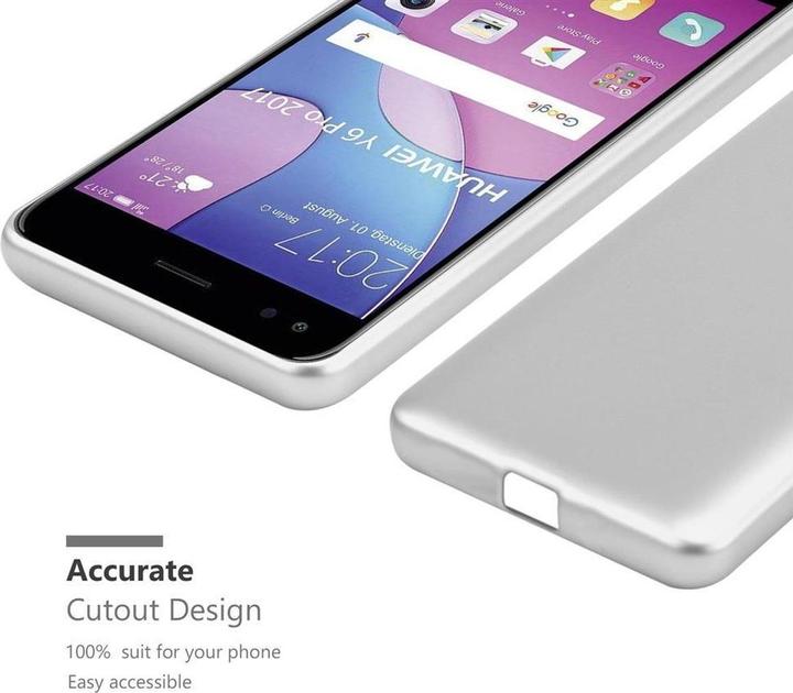 Actual product image Cadorabo TPU Matt Metallic Cover (Huawei Y6 Pro (2017))