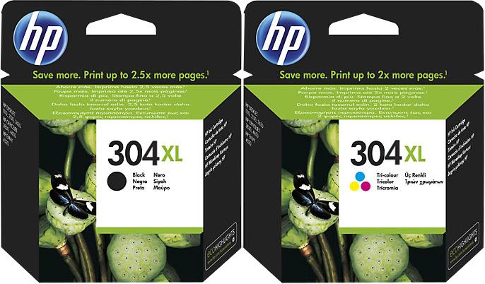 Produktbild HP 2x Original 304 XL Tinte Patronen ENVY 5020 5030 5032 5034 Deskjet 3735 Set