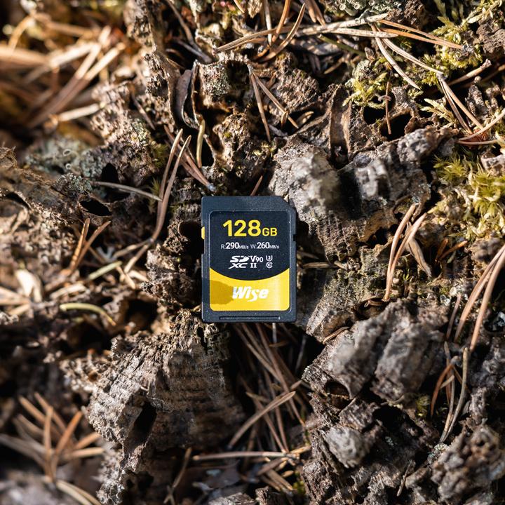 Actual product image Wise SDXC UHS-II V90 128GB (128 GB, SDXC, U3, UHS-II)