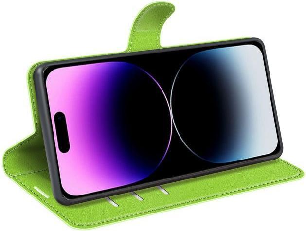 Produktbild MU Classic Litchi Leder Bookcover Series (Apple iPhone 15 Pro)