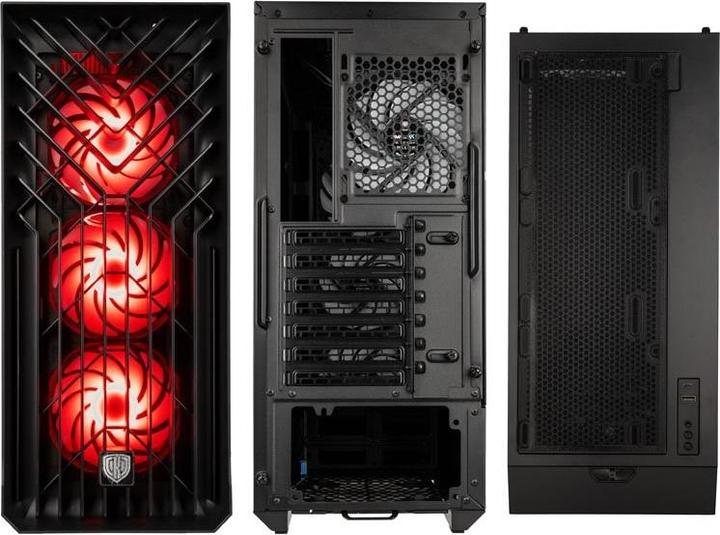 Immagine prodotto Kolink Caso Unity Cascade ARGB Midi-Tower - nero (E-ATX, Mini-ITX, ATX, mATX)