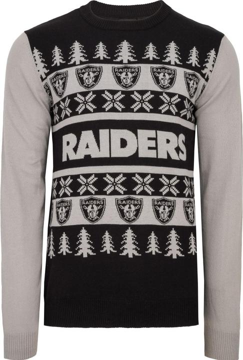 Produktbild Foco NFL Ugly Sweater XMAS Strick Pullover Las Vegas Raiders - XL (XL)
