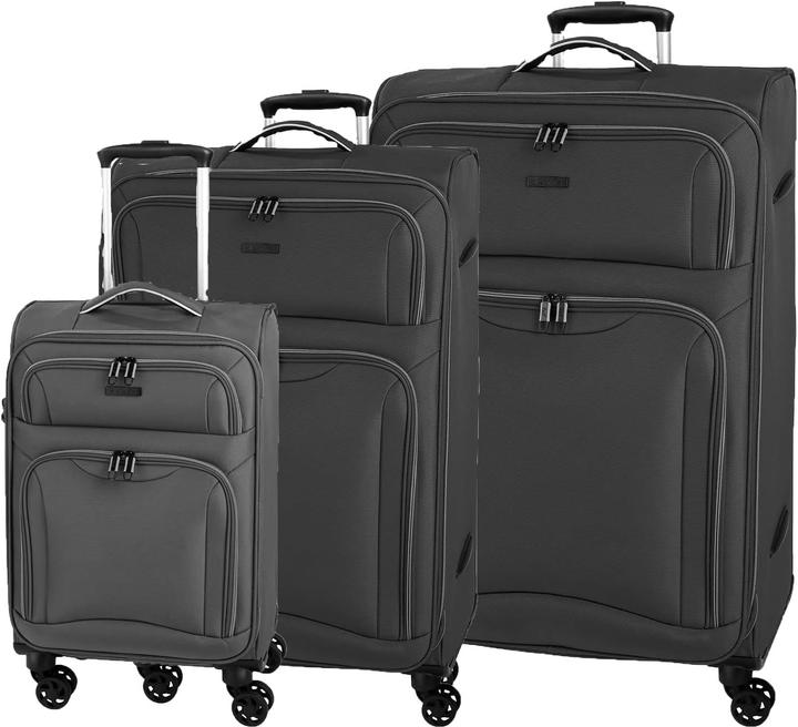 Actual product image D&N Travel Line 9204 4 wheel suitcase set 3 pieces (202 l, XL (from 140l))