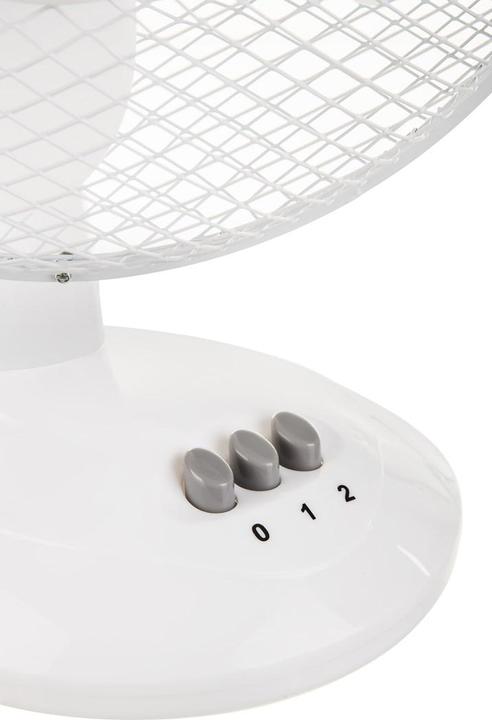 Produktbild Adler Tischventilator Durchmesser 23cm weiss/35 Watt, Schutzgitter (56 dB)