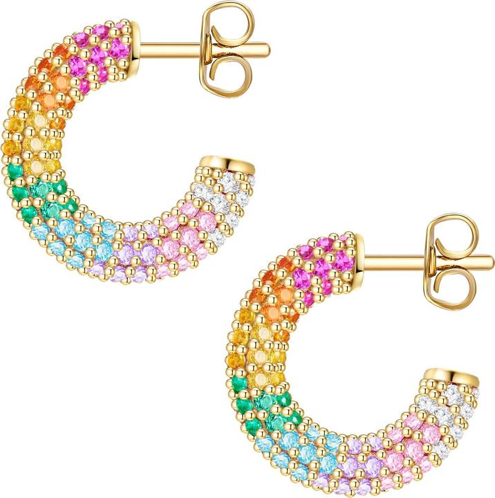 Immagine prodotto Glanzstücke München Donna Argento Sterling Cubic Zirconia Oro Giallo - 29071 (Argento)