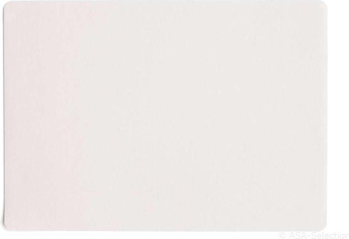 ASA Selection Tischset Lederoptik "fine" weiss 33x46cm (1 Stk., 46 x 33 cm)