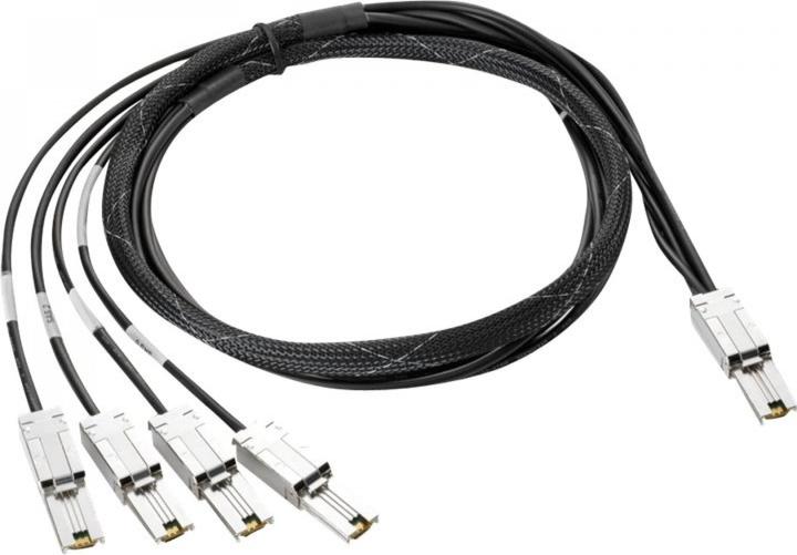 Image du produit HPE AN975A, Câble 2m Ext Mini-SAS vers 4x Mini-SAS (CAT7, 2 m)