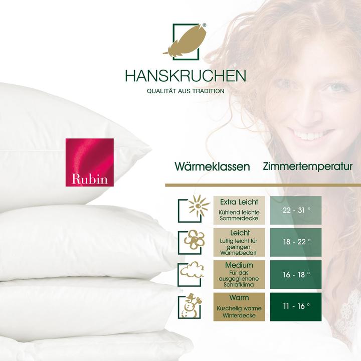 Actual product image Hanskruchen Rubin (280 g, 155 x 220 cm)
